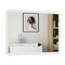 Wall Mounted LED Bathroom Mirror With Touch Control Glass White